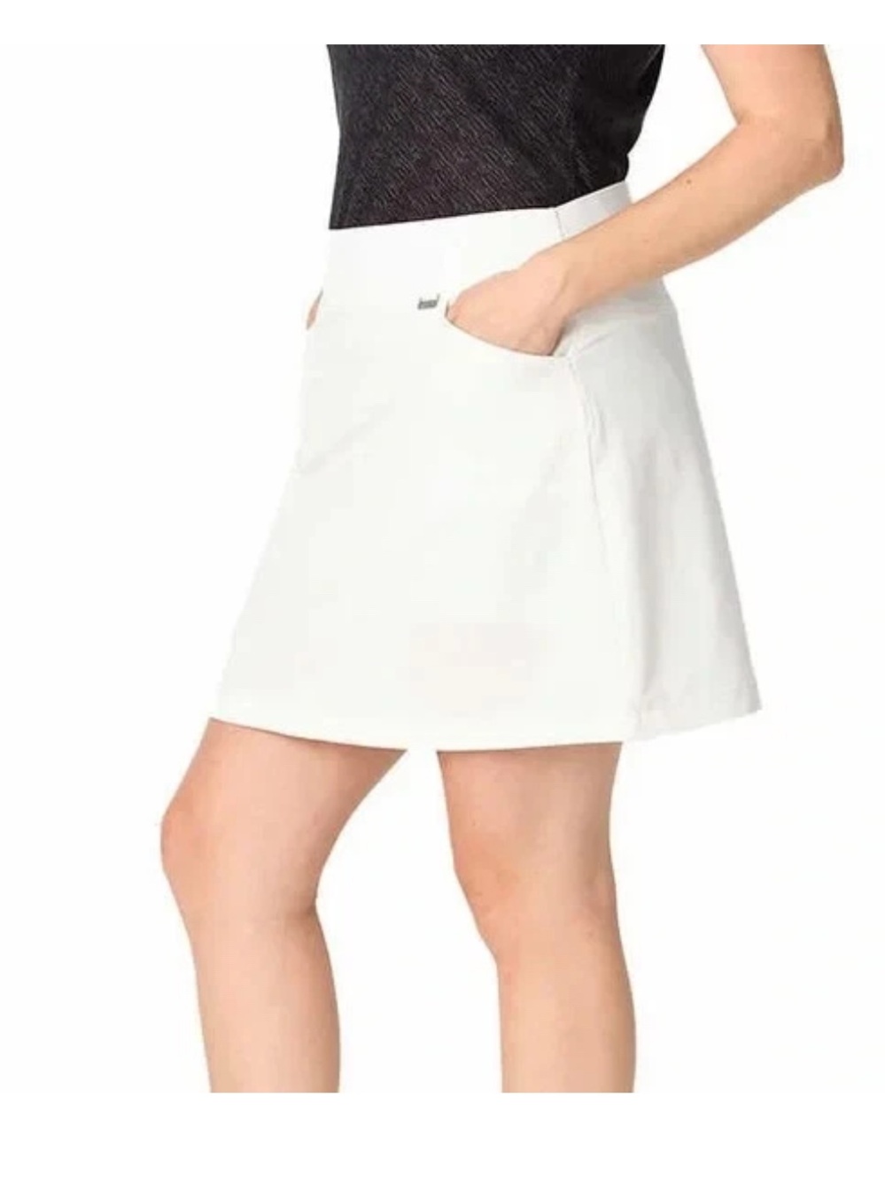 Greg Norman White Tennis Golf Skort Play Dry Built In Shorts NWT XL